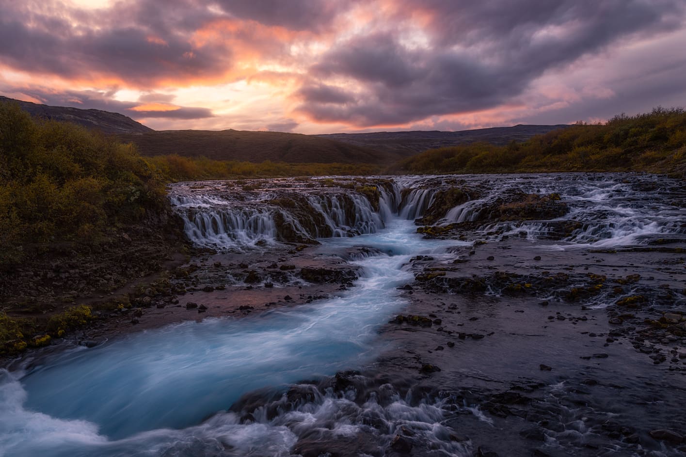 Bruarfoss, one of the best stops in the Golden Circle Iceland
