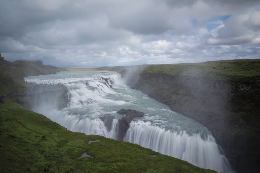 Gulfoss waterfall, places to stop along the Golden Circle Iceland